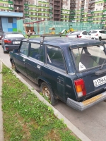 Перемещение автомобиля марки «ВАЗ» синего цвета на улице Новотушинская в деревне Путилково.